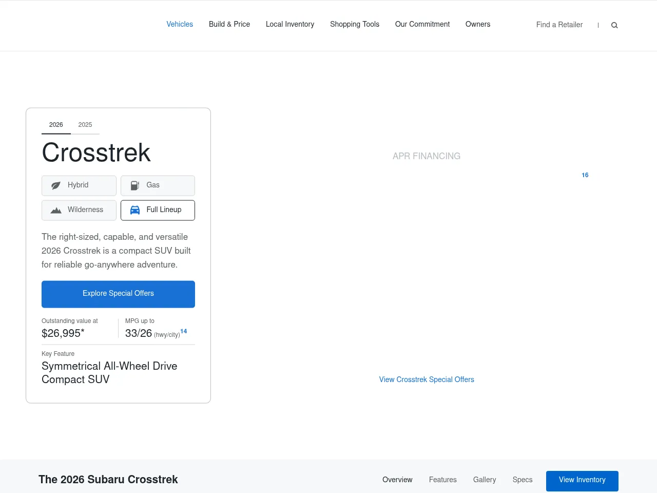 2025 Subaru Crosstrek