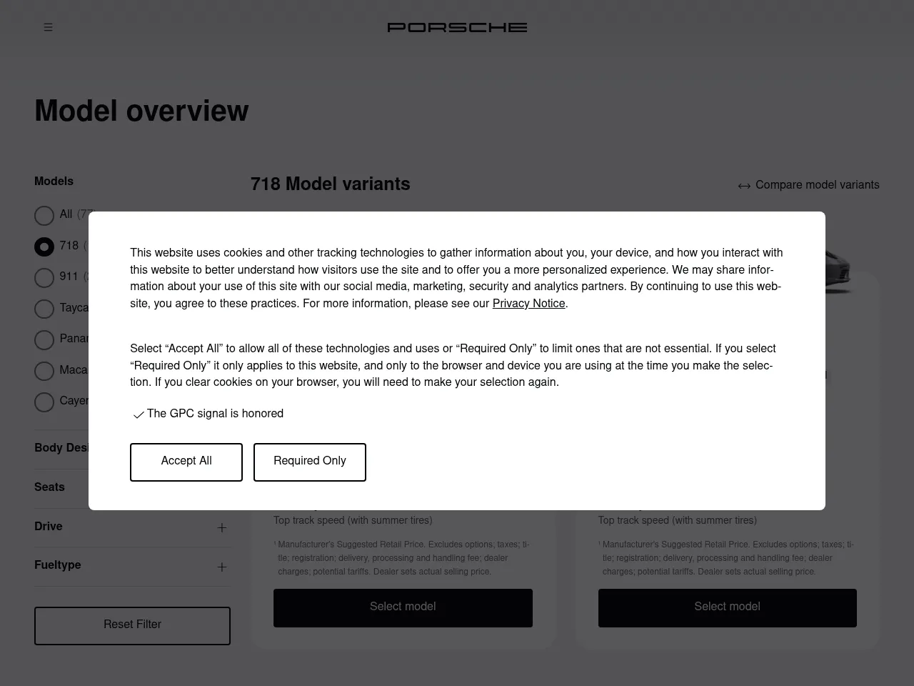 2025 Porsche 718 Cayman GT4