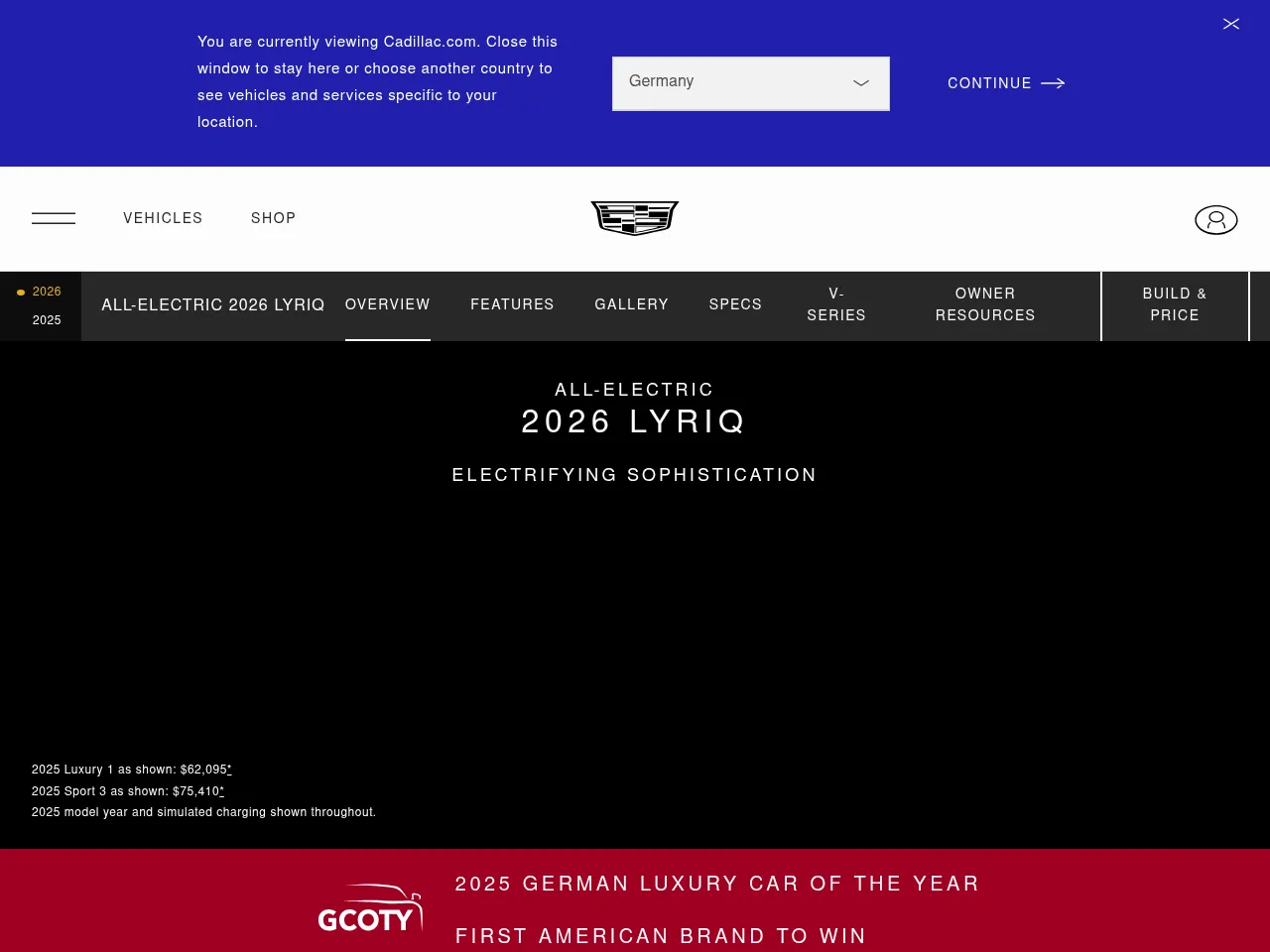 2025 Cadillac Lyriq Sport 3