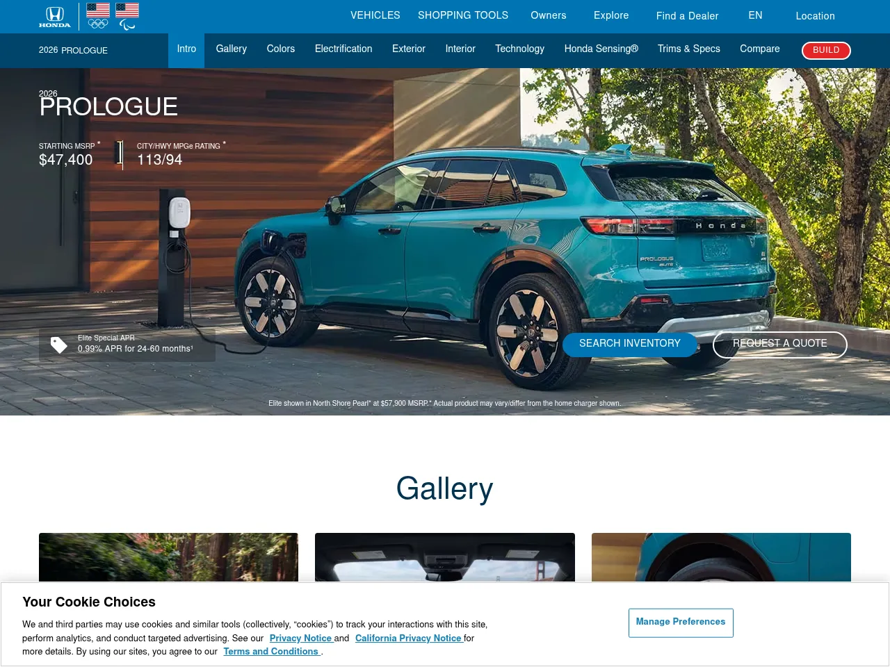 2025 Honda Prologue Elite