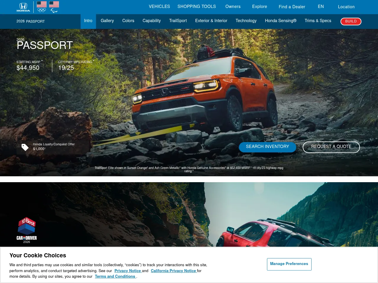 2025 Honda Passport TrailSport