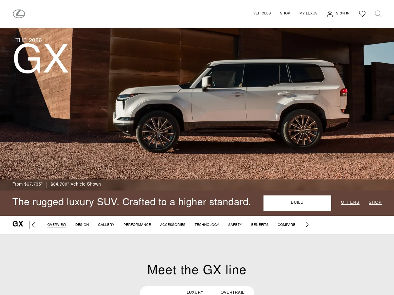 2025 Lexus GX 550 Overtrail+