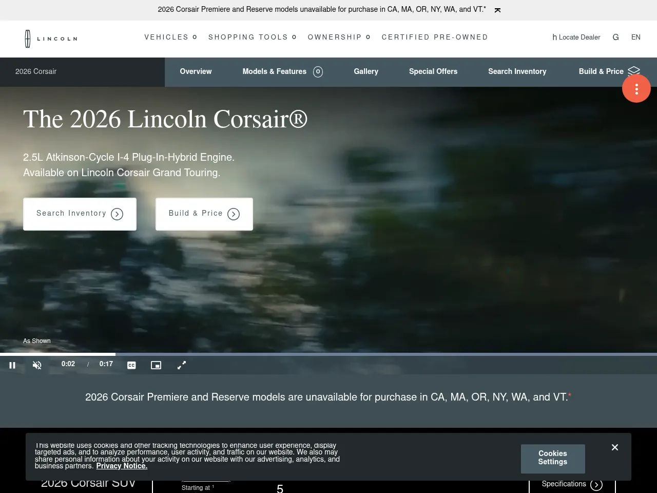 2025 Lincoln Corsair Grand Touring