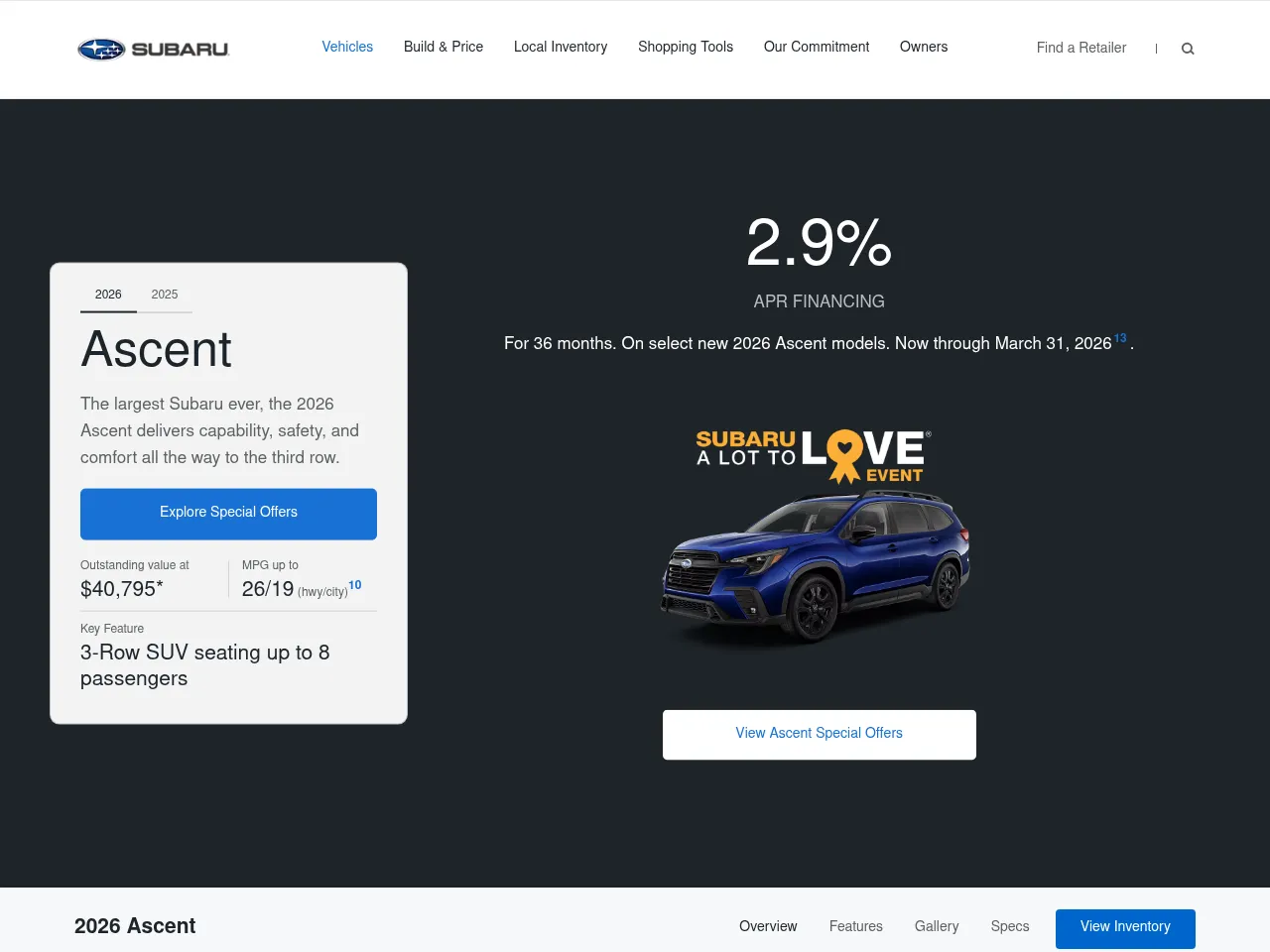 2025 Subaru Ascent Touring