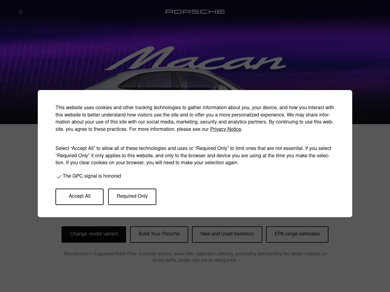 2025 Porsche Macan Turbo Electric